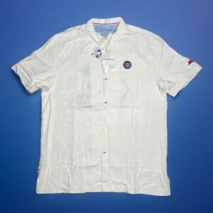 Tommy Bahama MLB Baseball  Chicago Cubs Men M Hawaiian Bases Loaded "SAMPLE"NWT